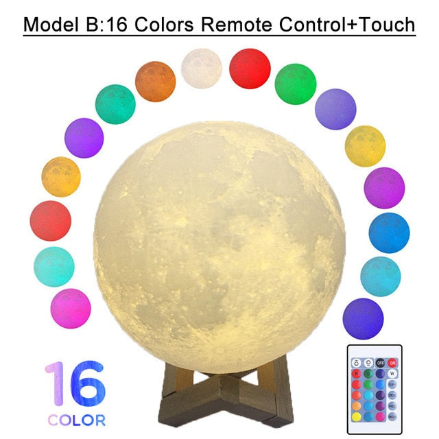 3D Print Moon Lamp