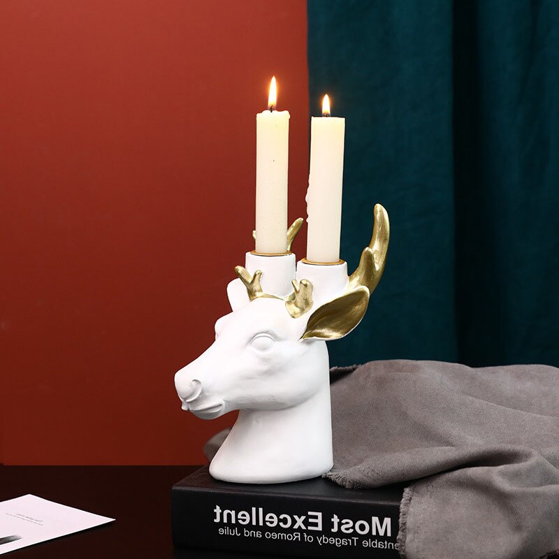 Deer Head Candlestick Home Decoration Accessories