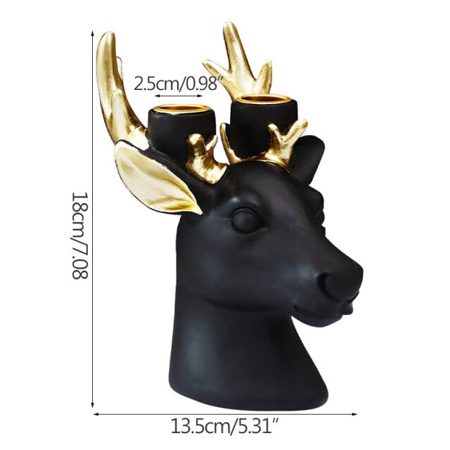 Deer Head Candlestick Home Decoration Accessories