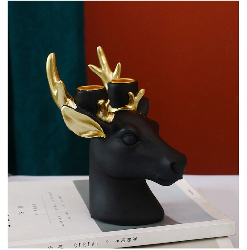 Deer Head Candlestick Home Decoration Accessories