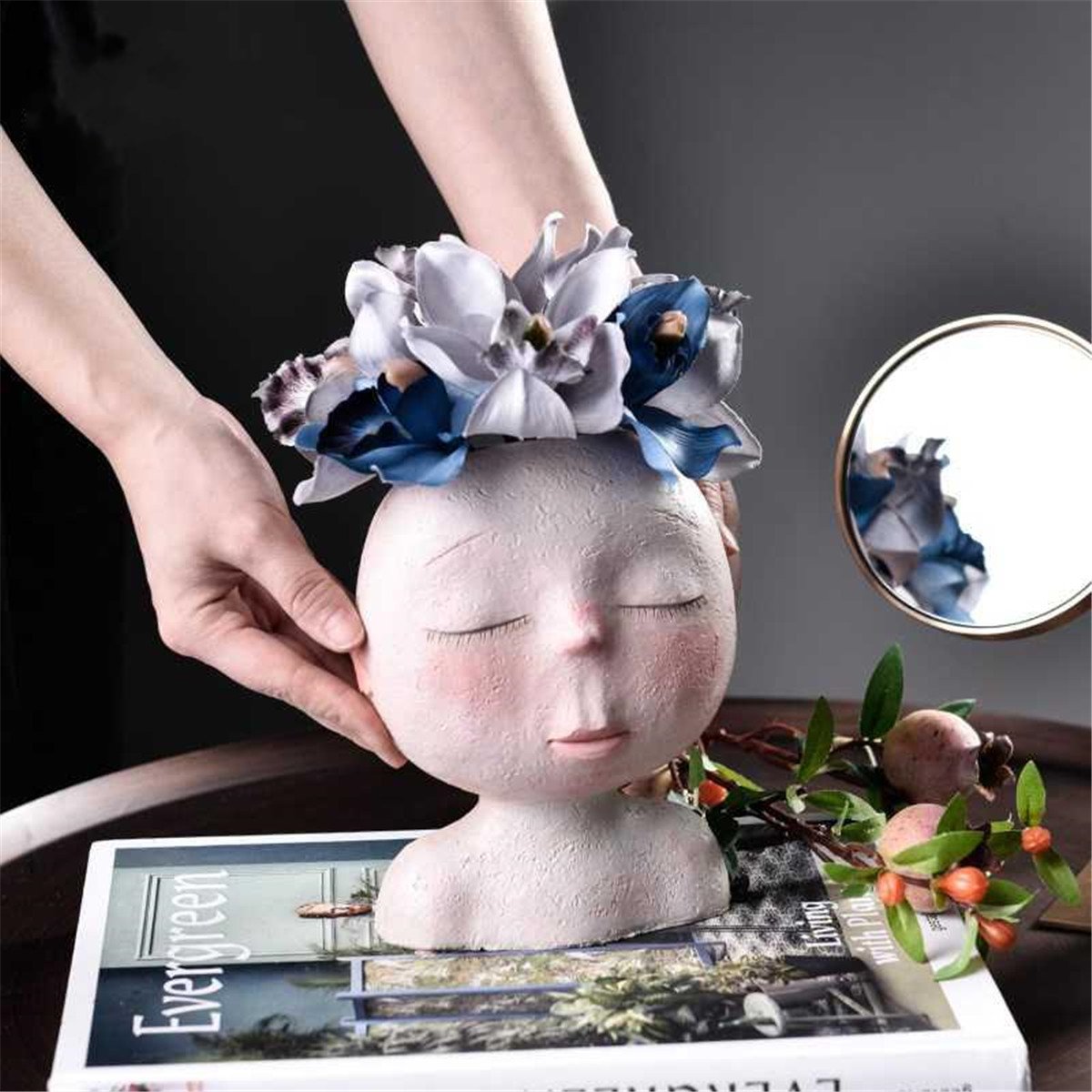 Doll Shape Flowerpot Decor