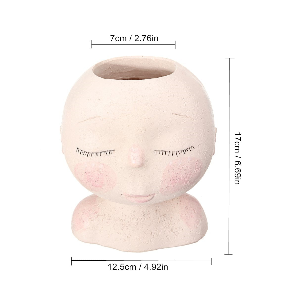 Doll Shape Flowerpot Decor