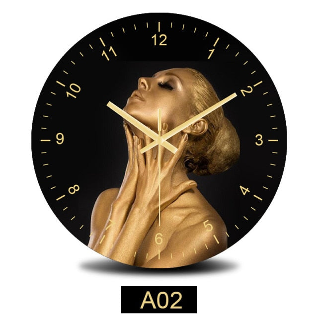 Silent Quartz Art Wall Clock Home Decoration