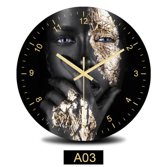 Silent Quartz Art Wall Clock Home Decoration