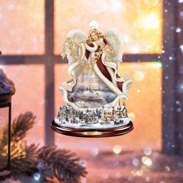 Christmas Tree Angel Rotating Sculpture