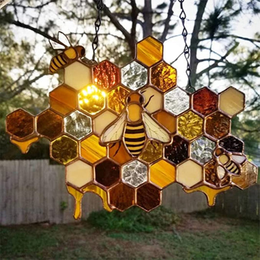 Bee Charm Sun Catcher Garden Decoration