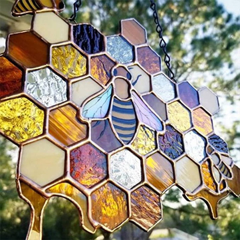 Bee Charm Sun Catcher Garden Decoration